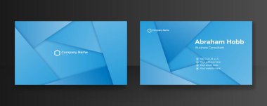 Modern Mavi İş Kartı - Yaratıcı ve Temiz İş Kartı Şablonu