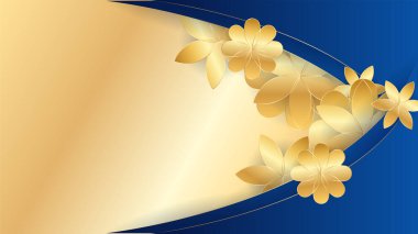 Soyut Lüks Mavi ve Altın Arkaplan