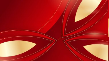 Soyut Lüks Kırmızı ve Altın Arkaplan
