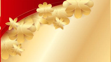 Soyut Lüks Kırmızı ve Altın Arkaplan