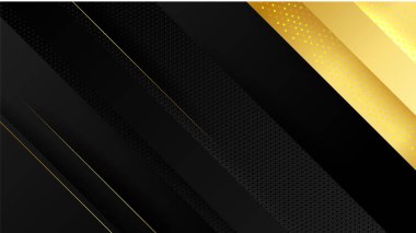 Soyut lüks siyah ve altın arkaplan