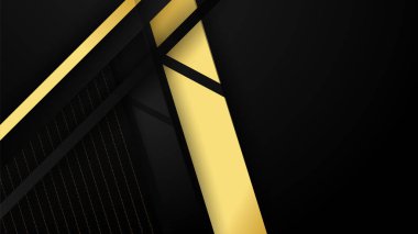 Soyut lüks siyah ve altın arkaplan