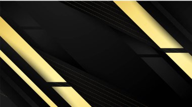 Soyut lüks siyah ve altın arkaplan