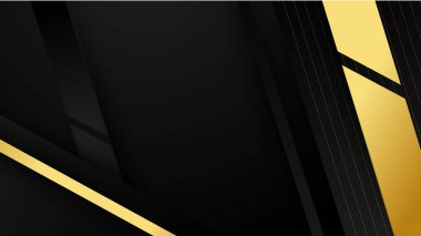 Soyut lüks siyah ve altın arkaplan