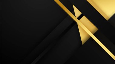 Soyut lüks siyah ve altın arkaplan