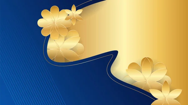 Аннотация Luxury Blue Gold Background — стоковый вектор