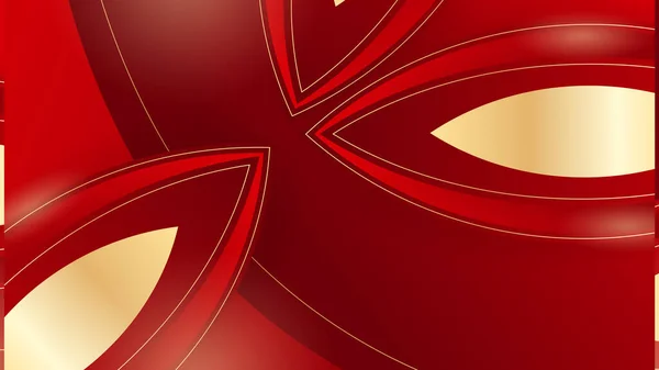 Fondo Abstracto Lujo Rojo Oro — Vector de stock