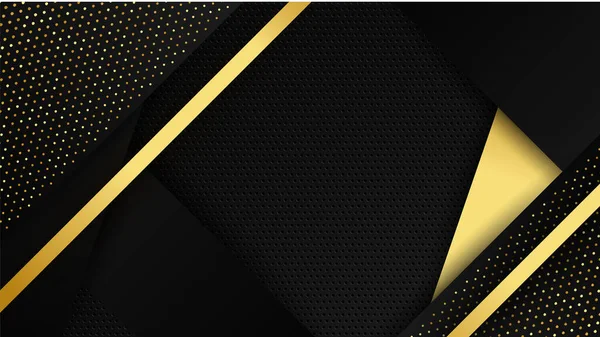 Soyut lüks siyah ve altın arkaplan