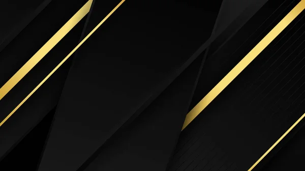 Abstract Luxe Zwart Goud Achtergrond — Stockvector
