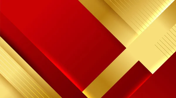 Luxury Elegant Gold Red Abstract Design Background — Vector de stock