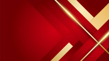 Abstract luxury elegant red and gold background