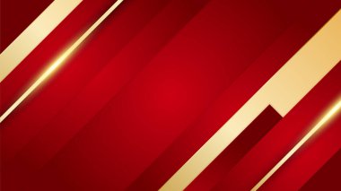 Abstract luxury elegant red and gold background