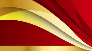 Abstract luxury elegant red and gold background