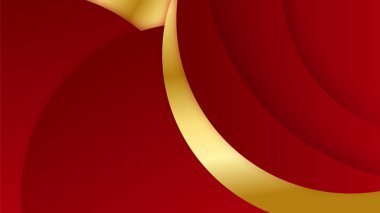 Abstract luxury elegant red and gold background