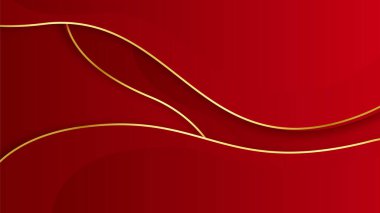 Abstract luxury elegant red and gold background