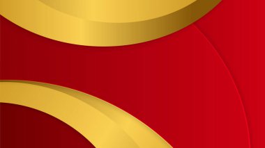 Abstract luxury elegant red and gold background