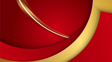 Abstract luxury elegant red and gold background