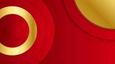 Abstract luxury elegant red and gold background