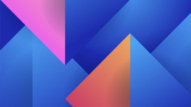 Abstract blue background with neon gradient of pink and orange yellow. Vector illustration