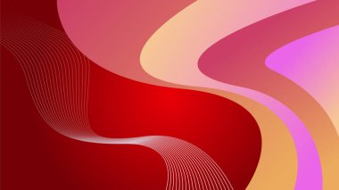 Modern abstract gradient red orange colorful for design banner background. Vector illustration