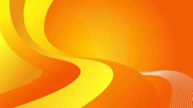 Abstract orange and yellow banner background