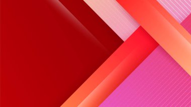Set of modern abstract gradient red orange colorful for design banner background. Vector illustration