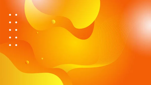 Abstract Orange Yellow Banner Background — Vector de stock