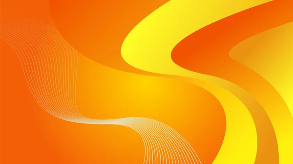 Abstract Orange Yellow Banner Background — Wektor stockowy