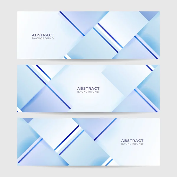 Light Blue White Abstract Modern Banner Background Design Vector Graphic — Image vectorielle