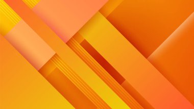 Abstract orange and yellow banner background