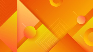 Abstract orange and yellow banner background