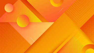 Abstract orange and yellow banner background