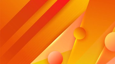 Abstract orange and yellow banner background