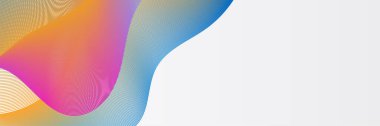Abstract blue wave flowing banner background design. Vector illustration. Flowing particles wave, dynamic motion stream digital technology curve lines.