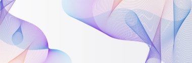 Abstract blue pink wave flowing banner background design. Vector illustration. Flowing particles wave, dynamic motion stream digital technology curve lines.