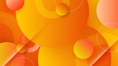 Abstract orange and yellow banner background