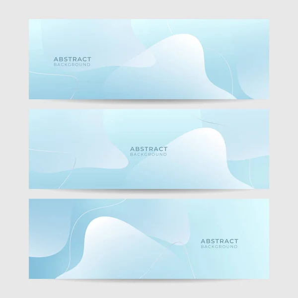 Light Blue White Abstract Modern Banner Background Design Vector Graphic — Wektor stockowy