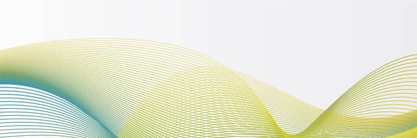 Abstract Green Wave Flowing Banner Background Design Vector Illustration Flowing —  Vetores de Stock