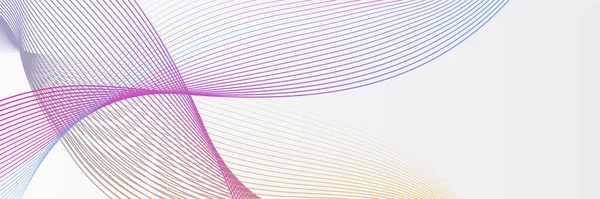 Abstract blue wave flowing banner background design. Vector illustration. Flowing particles wave, dynamic motion stream digital technology curve lines.