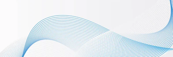Abstract Blue Wave Flowing Banner Background Design Vector Illustration Flowing — Stock vektor