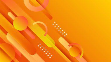 Abstract orange and yellow banner background