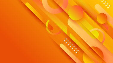 Abstract orange and yellow banner background