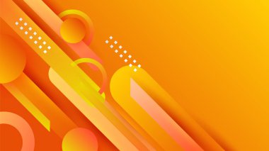 Abstract orange and yellow banner background