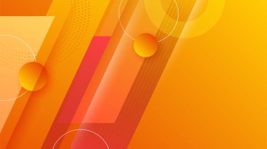 Abstract orange and yellow banner background
