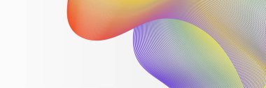 Abstract wave curve lines banner background design. Vector illustration. Modern template abstract design flowing particles wave, dynamic motion curve lines.