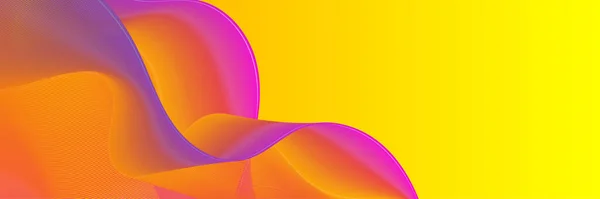 Abstract Wave Curve Lines Banner Background Design Vector Illustration Modern — Vetor de Stock