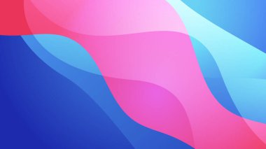 Abstract blue background with pink orange yellow neon gradient. Vector illustration