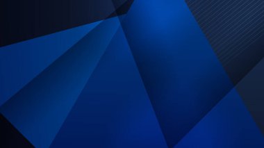 Modern shiny realistic dark blue black with shadow abstract design presentation background. Technology network vector illustration for banner, cover, web, flyer, card, poster, texture, slide, magazine