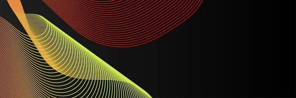 Abstract Wave Curve Lines Banner Background Design Vector Illustration Modern — Stock vektor