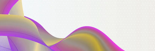 Abstract Wave Curve Lines Banner Background Design Vector Illustration Modern — Stock vektor